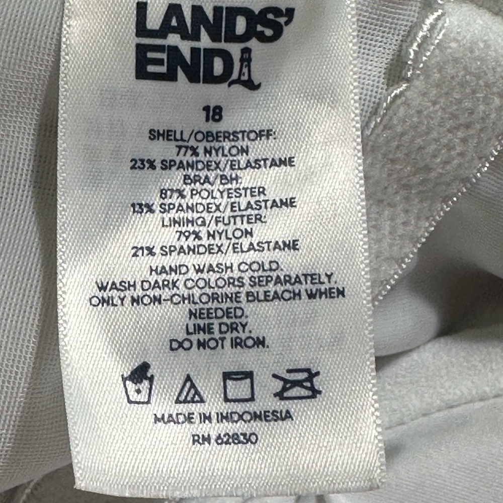 Lands' End Multi-Colored Paisley Tankini Top - Picture 4 of 7